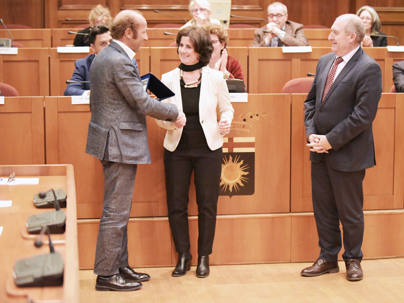WT Ceo with Arch. Massimo Roj for WT SmartCity Special Mention